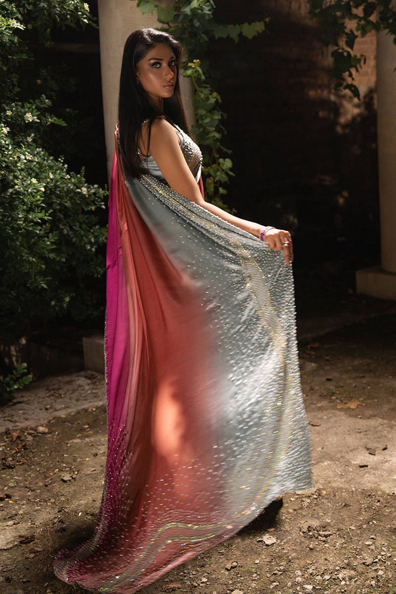 Starburst Ombre Sari