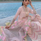 Crimson Luxury Lawn 2024 | Sarfaraz | Forget Me Not – Sorbet Pink