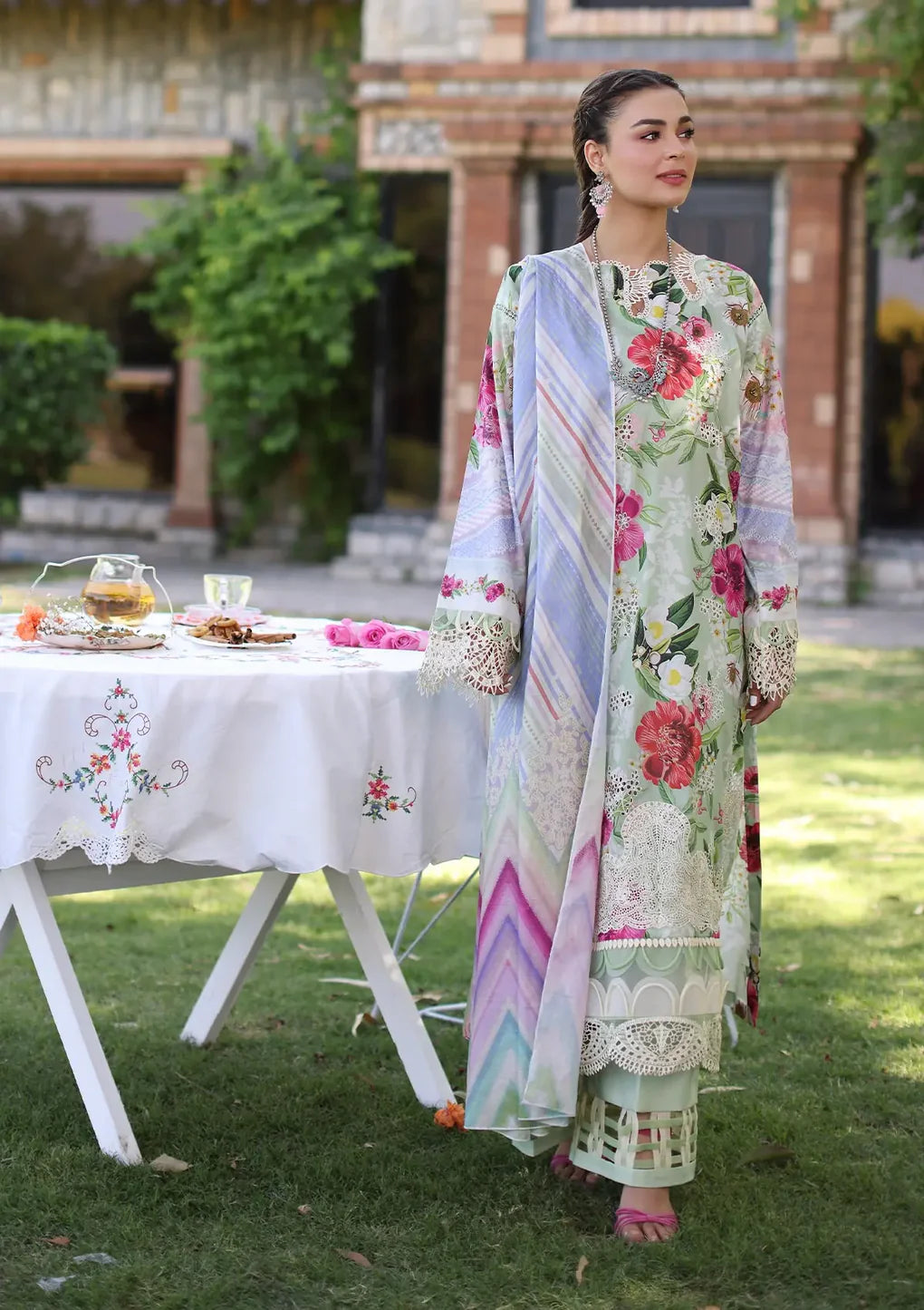 Elaf Chikankari Lawn 2024 | ECK-06B