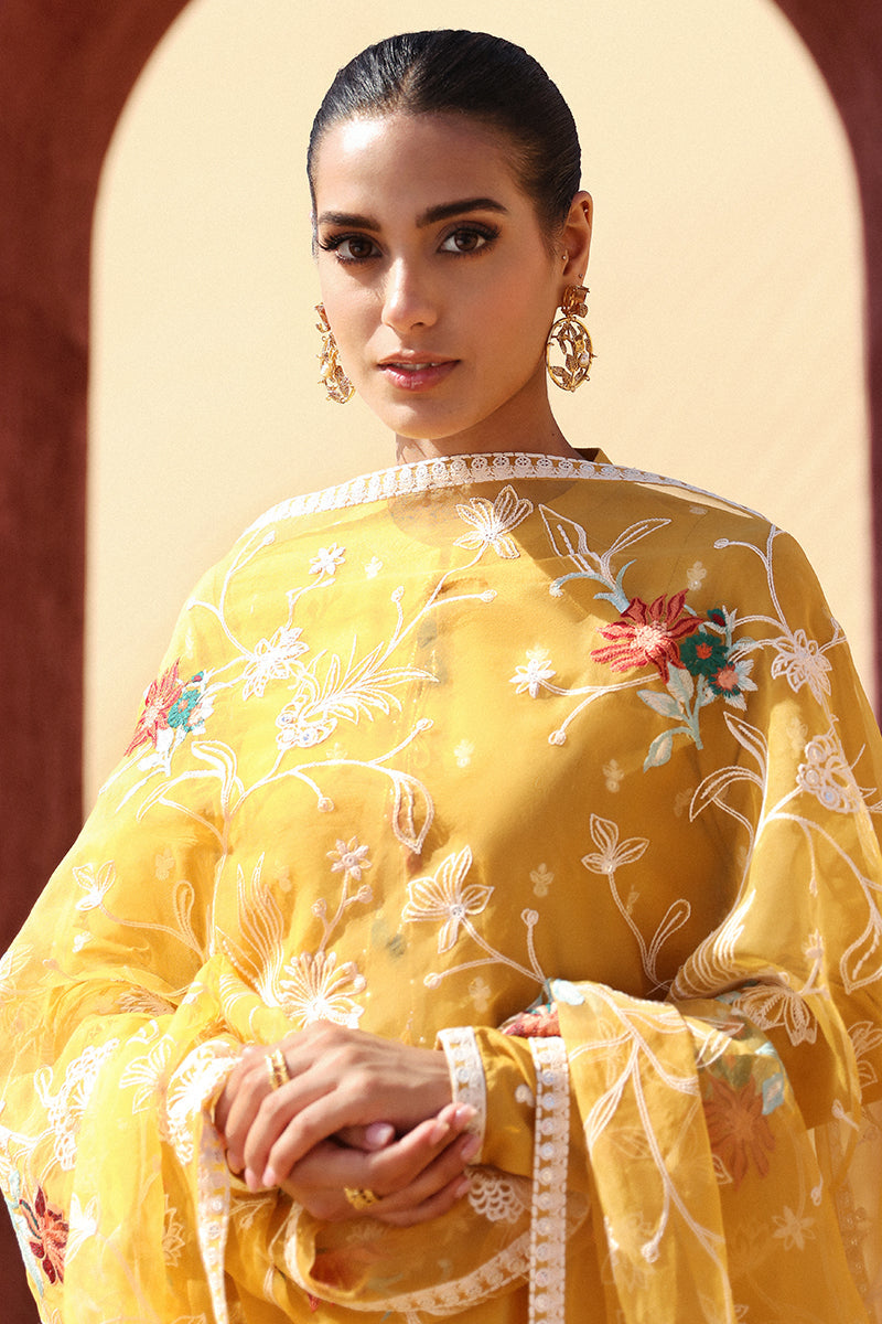 Cross Stitch Eid Lawn 2024 | MAIZE OCHRE