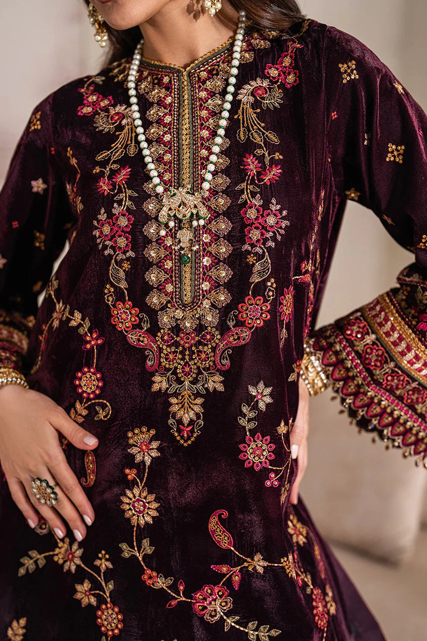 EMBROIDERED VELVET UF-752