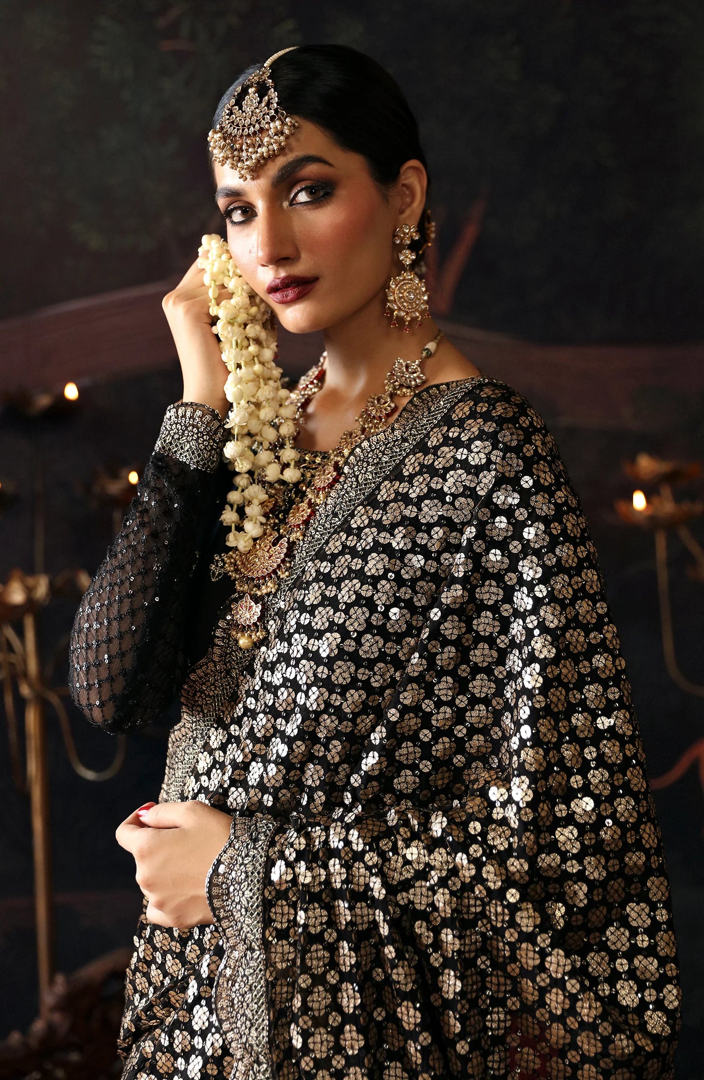 Devdas Exclusive Formal Wear by Emaan Adeel | ZEBA | Black Saree