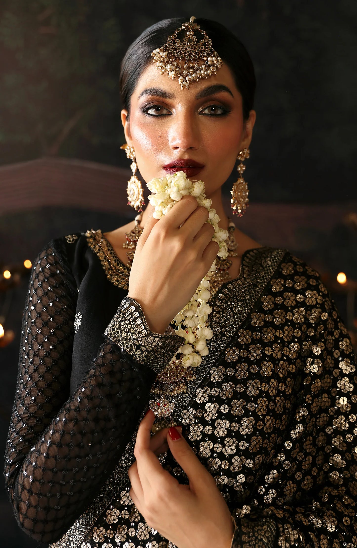 Devdas Exclusive Formal Wear by Emaan Adeel | ZEBA | Black Saree