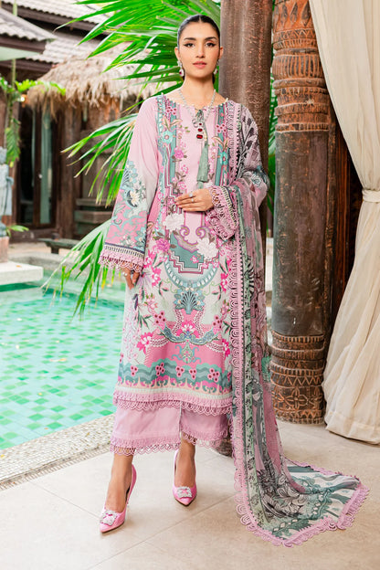 URBANE CHIFFON COLLECTION - MAUVE PINK SUIT-SET