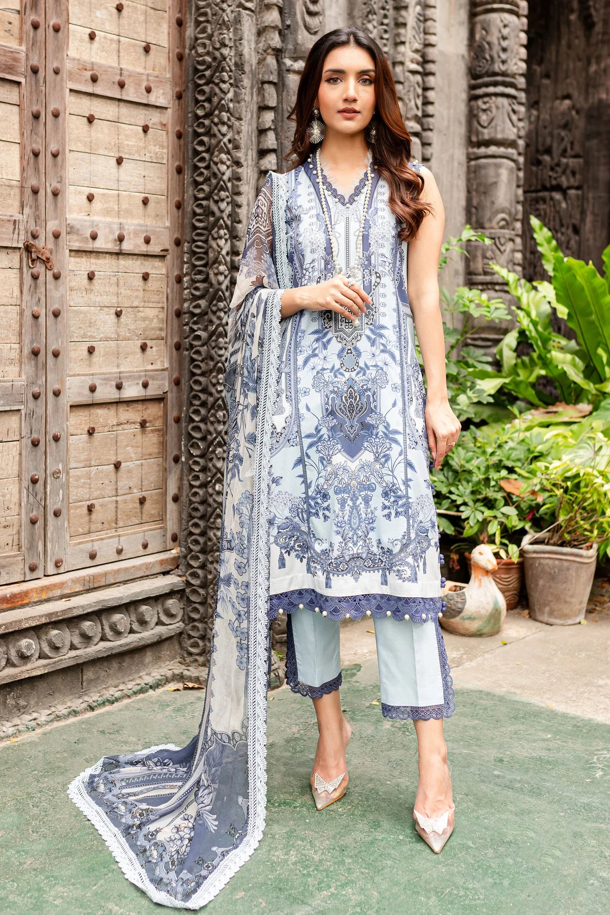 URBANE CHIFFON COLLECTION - LARIMAR SUIT-SET