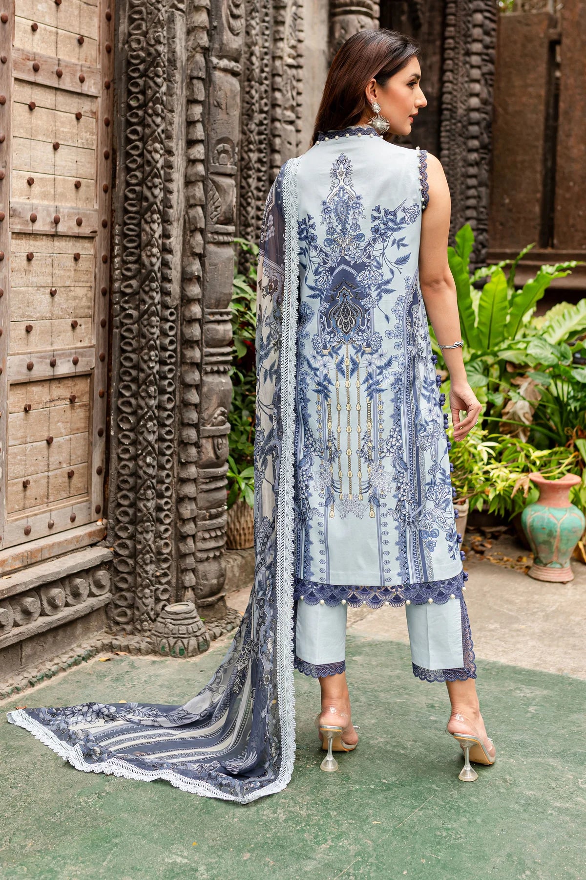 URBANE CHIFFON COLLECTION - LARIMAR SUIT-SET