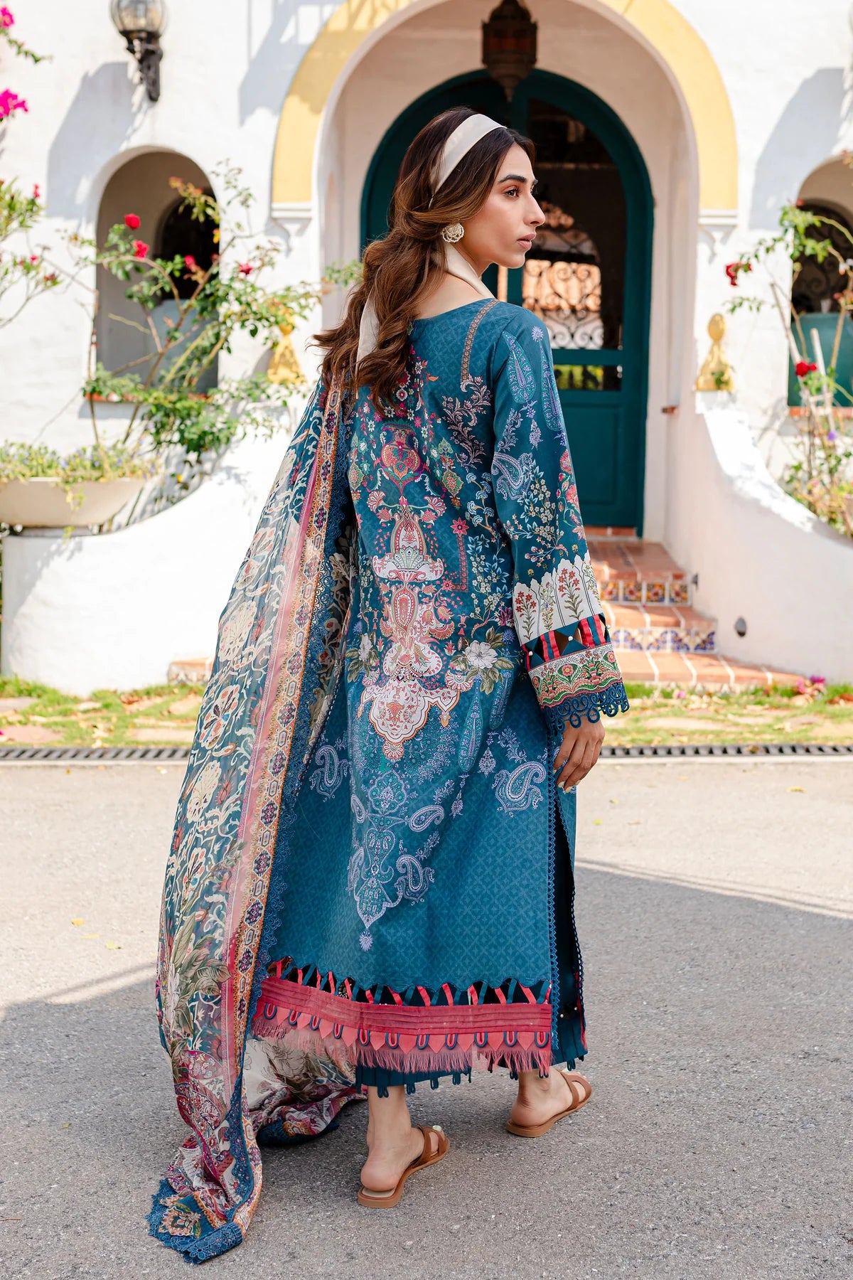 URBANE CHIFFON DUP VOL II 2024 - BLUE SUIT-SET