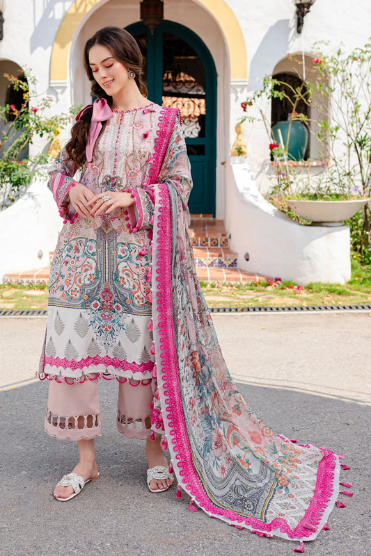 URBANE CHIFFON DUP VOL II 2024 - LIGHT PINK SUIT-SET