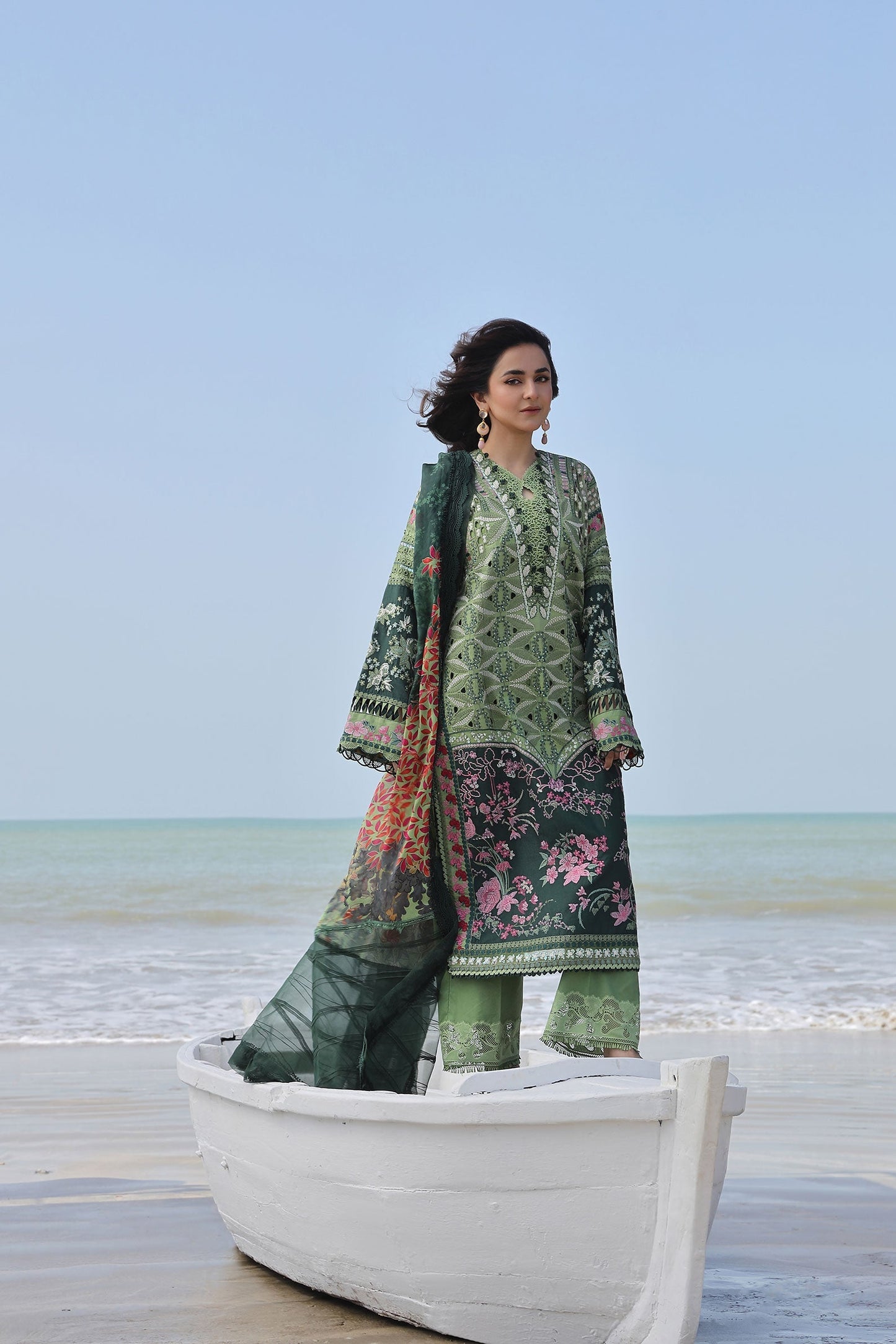 Maryam Hussain Luxury Lawn 24 | GARDENIA