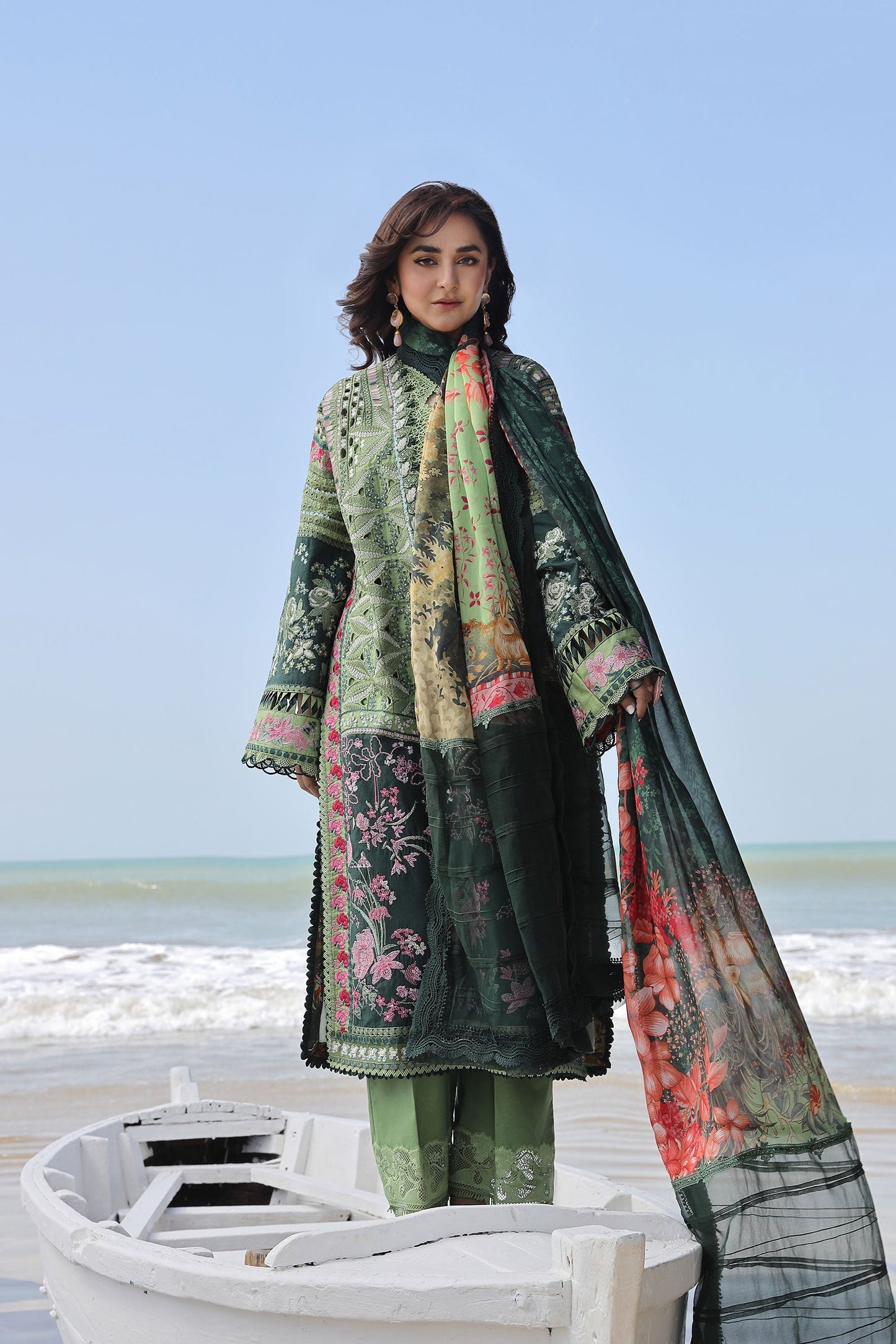 Maryam Hussain Luxury Lawn 24 | GARDENIA