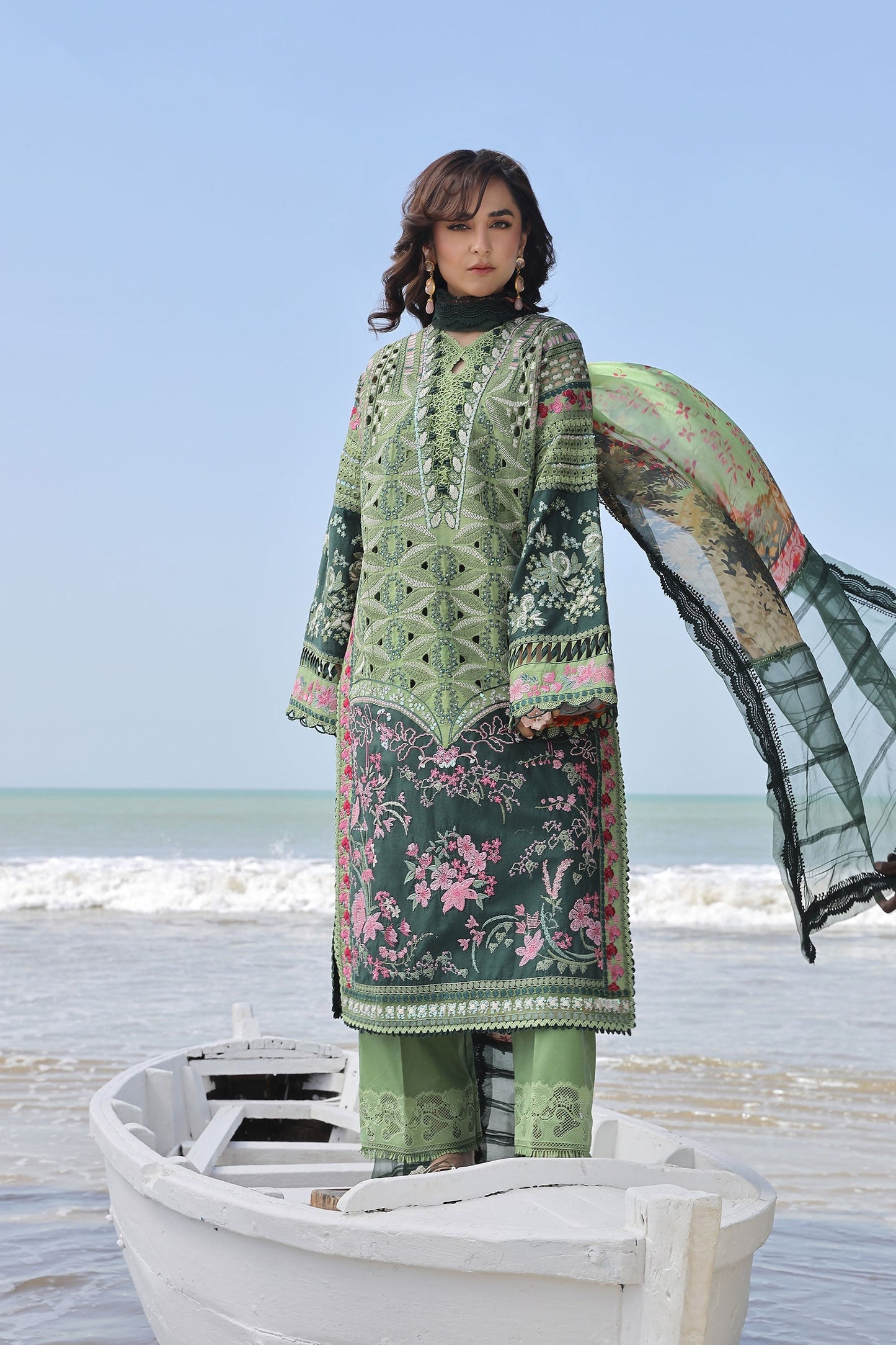 Maryam Hussain Luxury Lawn 24 | GARDENIA