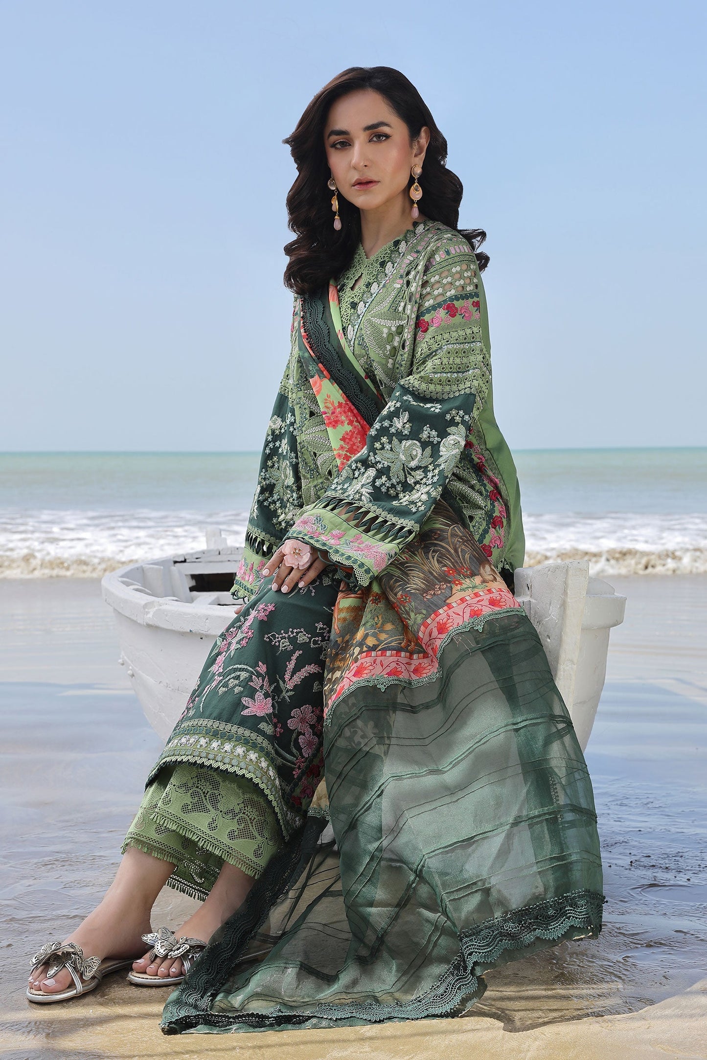 Maryam Hussain Luxury Lawn 24 | GARDENIA