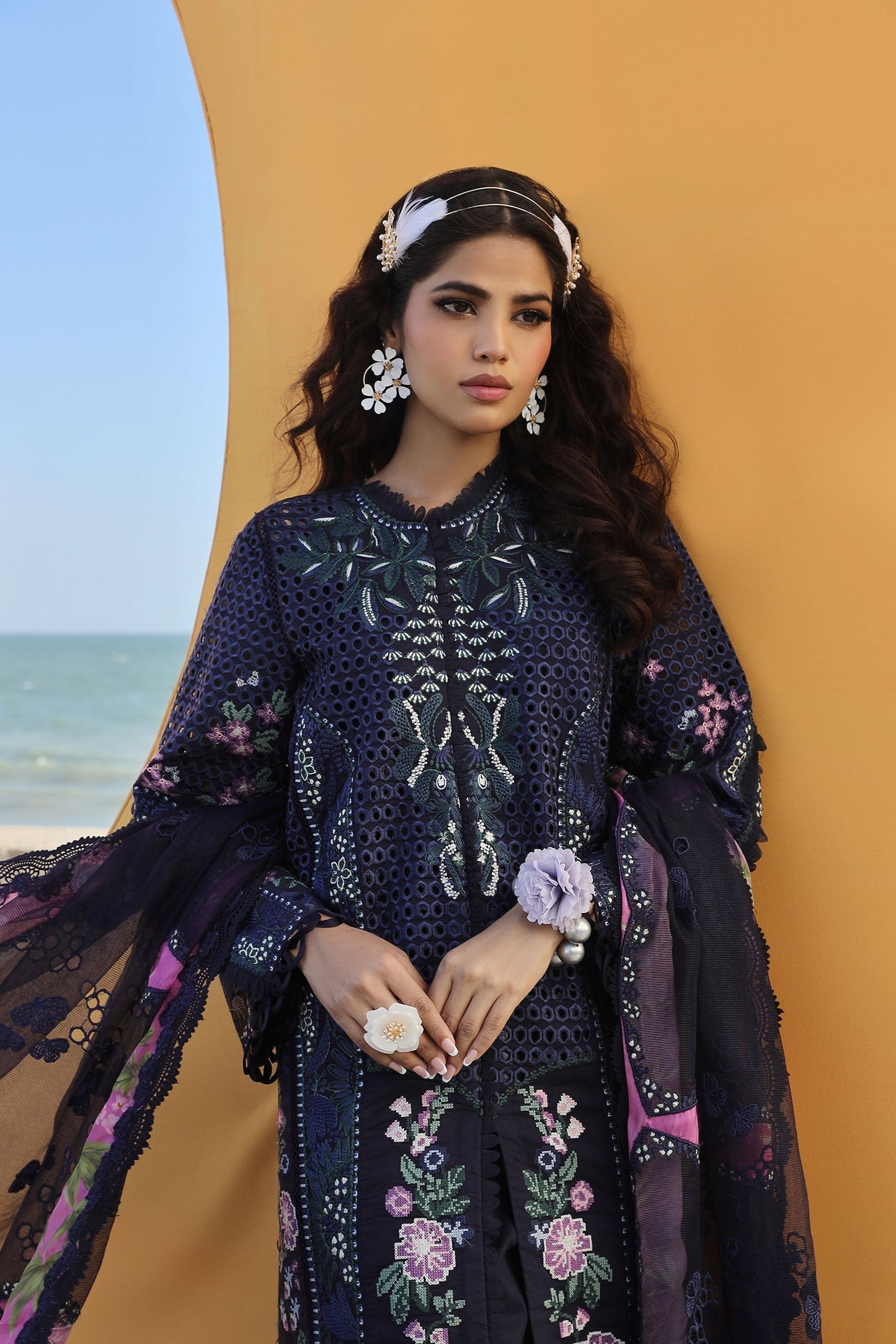 Maryam Hussain Luxury Lawn 24 | ZOYA