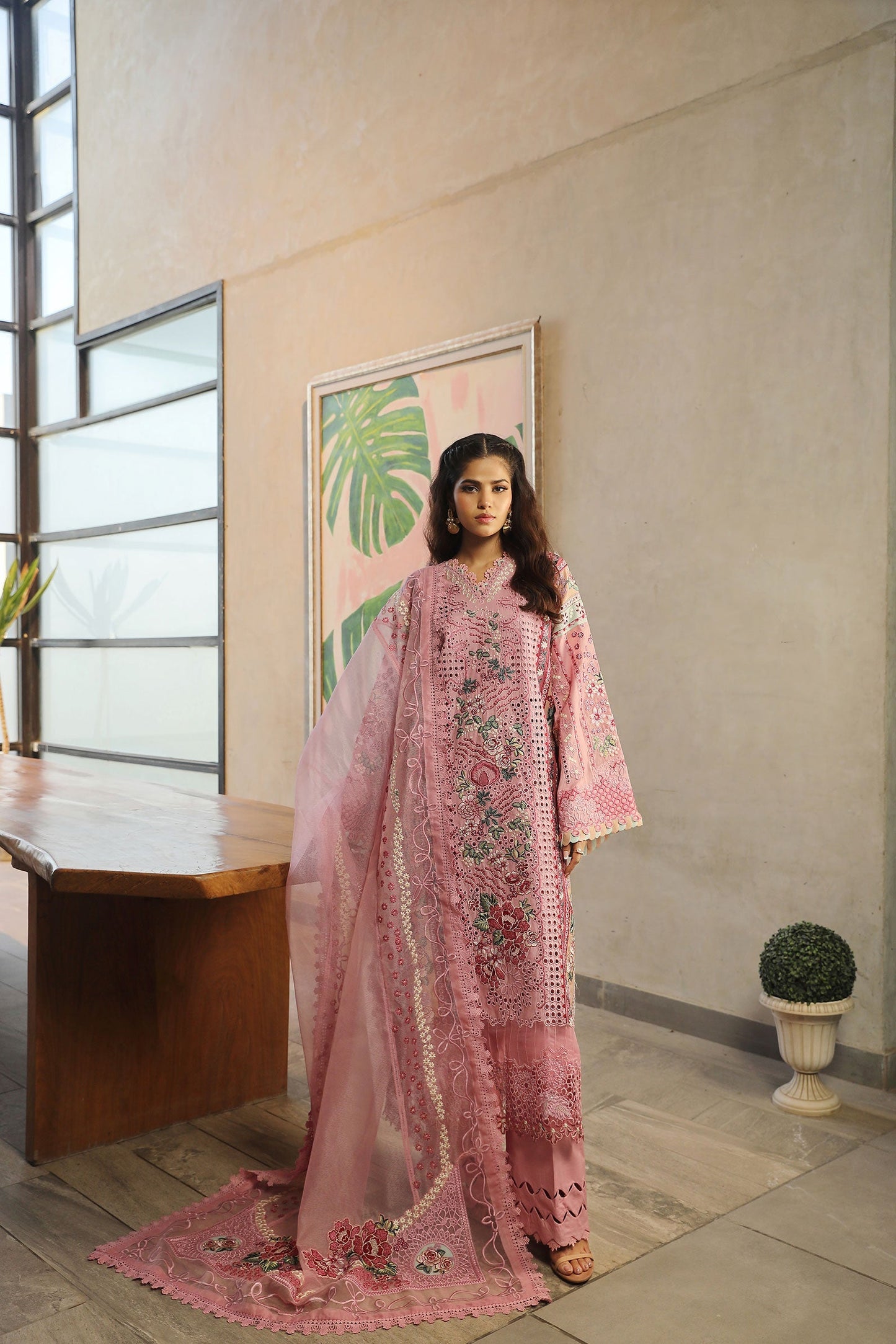 Maryam Hussain Luxury Lawn 24 | CORAL