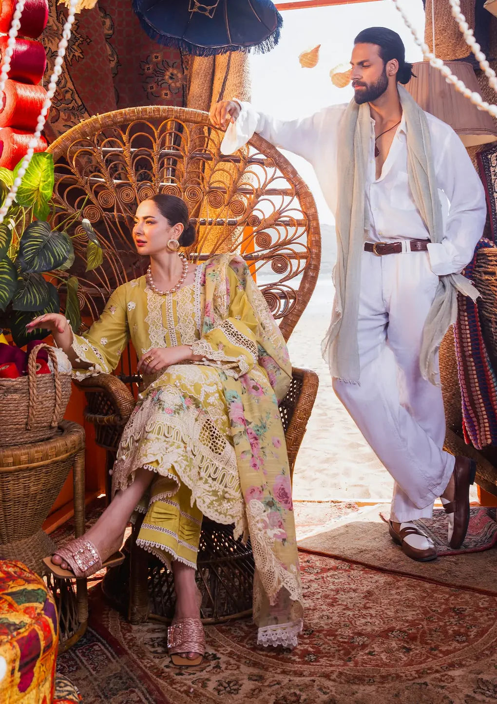 Hai Kuch Luxury Lawn X Hania Amir by Elaf | EHK-02B