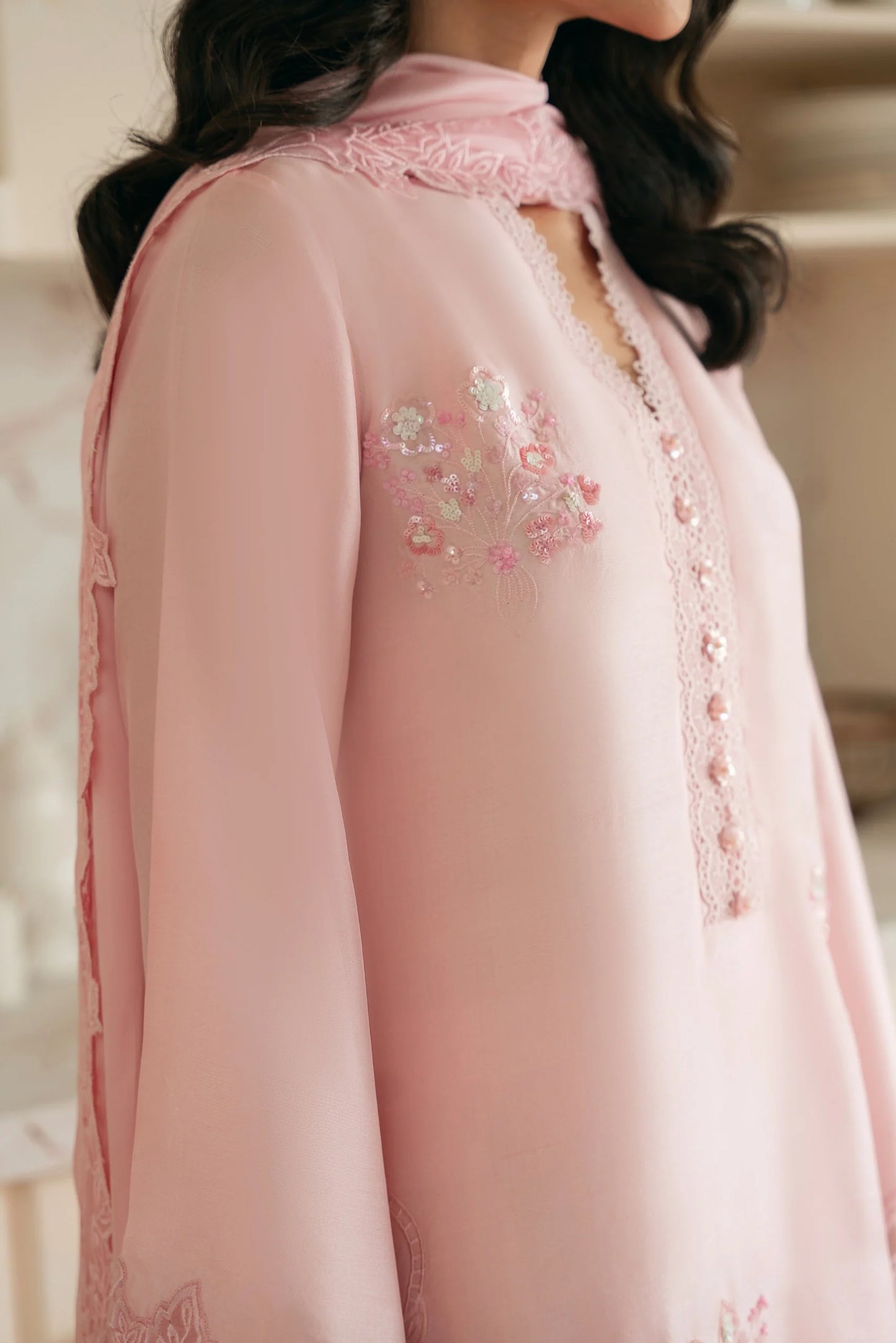 Agha Noor Festive Formals - Rija Blush