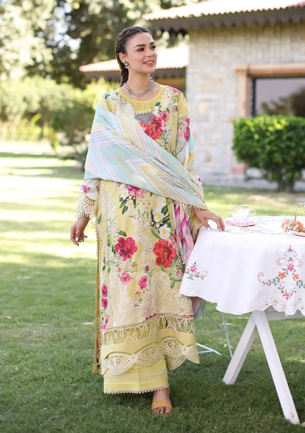 Elaf Chikankari Lawn 2024 | ECK-06A