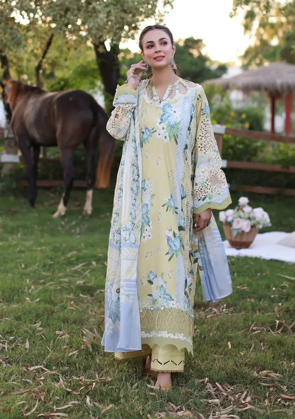 Elaf Chikankari Lawn 2024 | ECK-05A