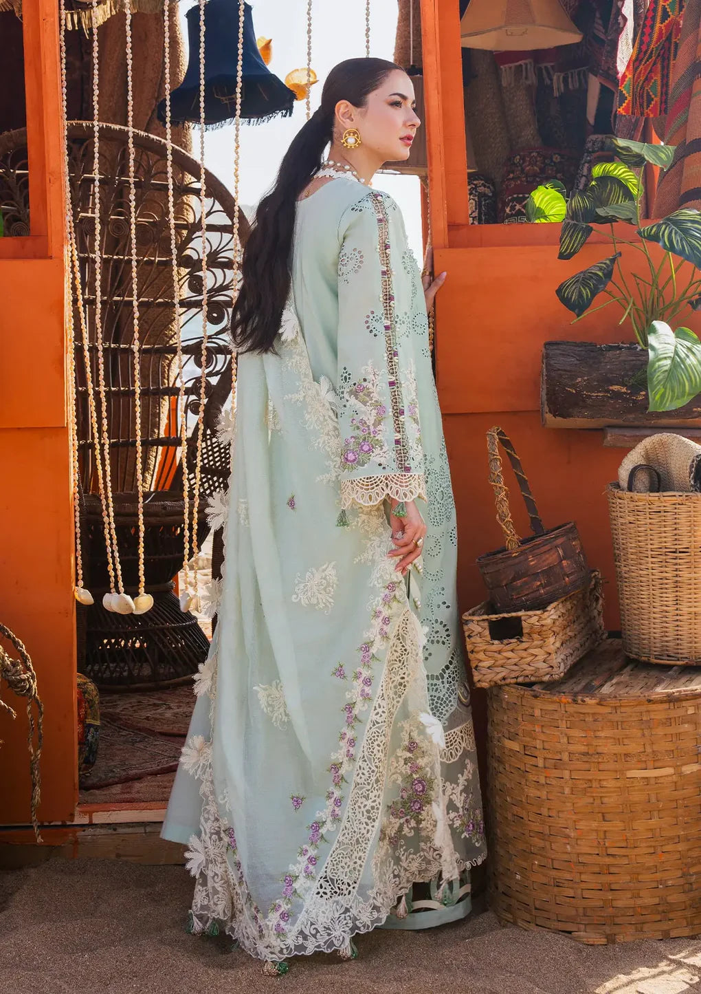 Hai Kuch Luxury Lawn X Hania Amir by Elaf | EHK-03A