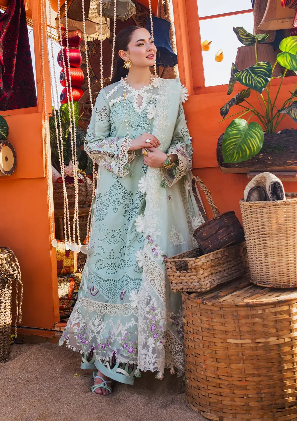 Hai Kuch Luxury Lawn X Hania Amir by Elaf | EHK-03A