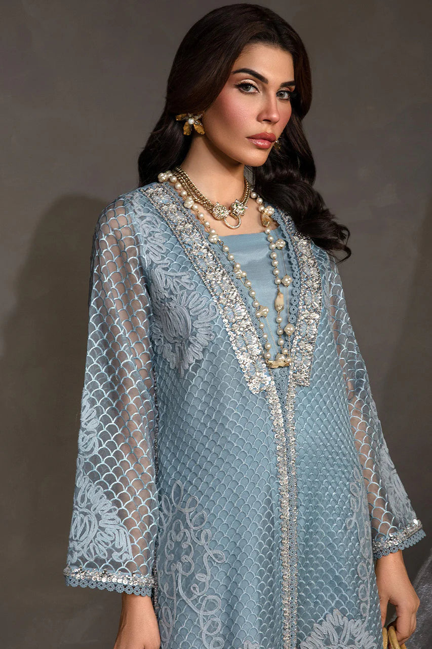 Saira Shakira ZARAE Luxury Pret '24 - Cyan