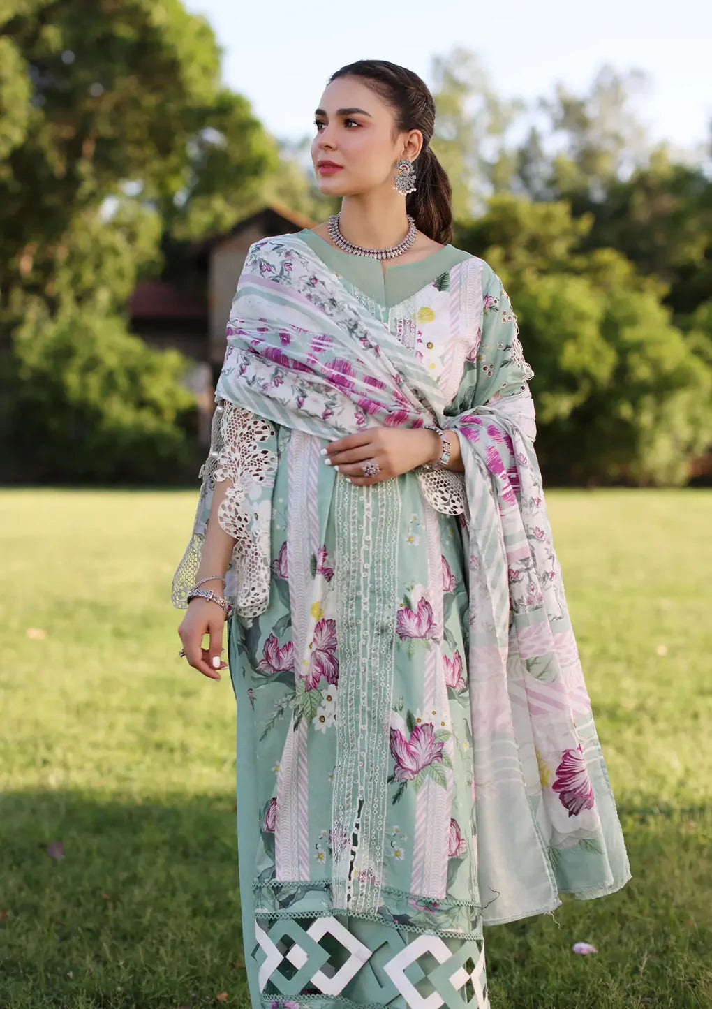 Elaf Chikankari Lawn 2024 | ECK-05B