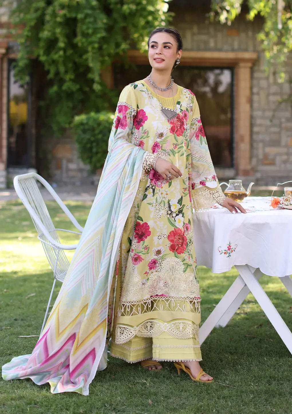 Elaf Chikankari Lawn 2024 | ECK-06A