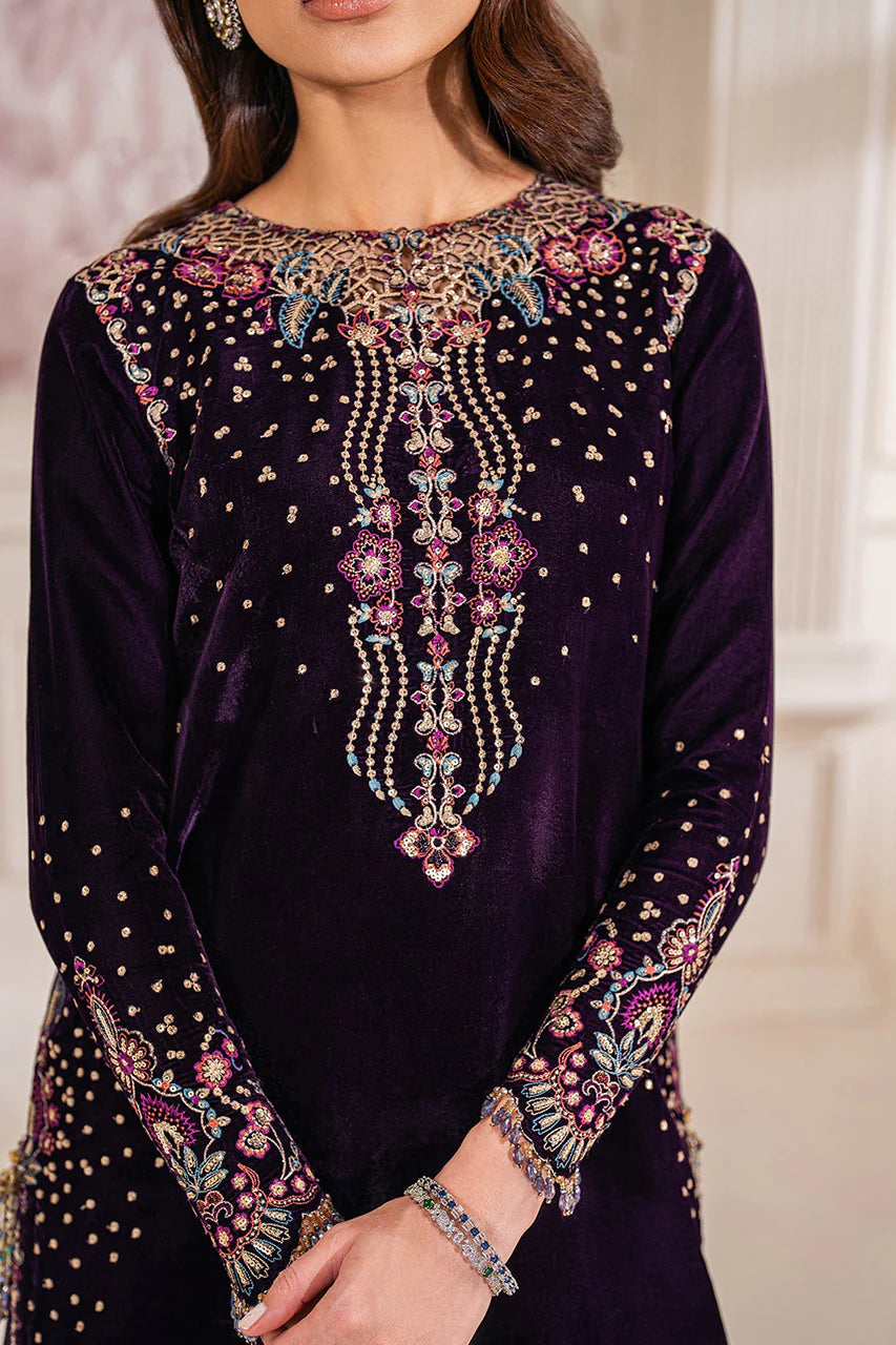 EMBROIDERED VELVET UF-748