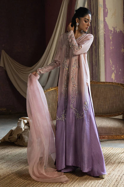 Lilac Ombre Silk With Pants