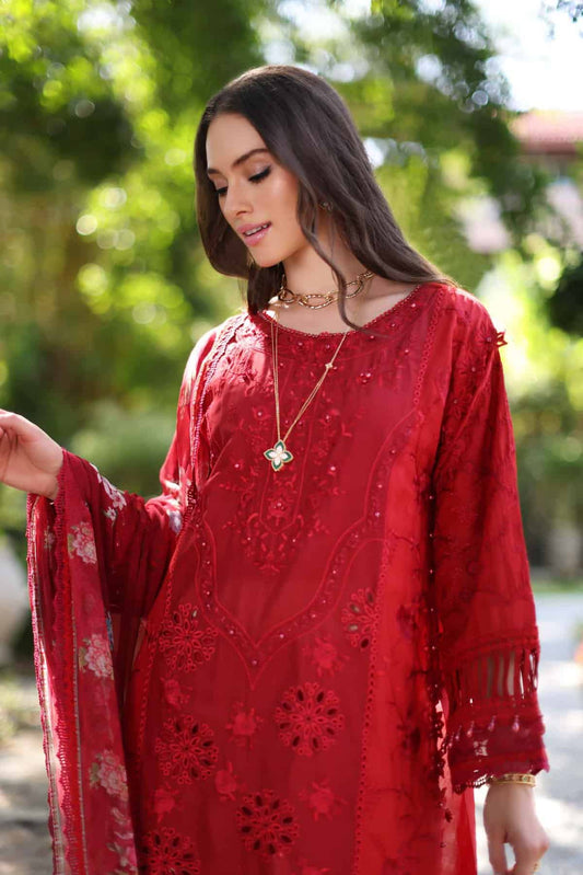 Noor Luxury Chikankari Lawn’24 | Saadi Aasad | D2-B