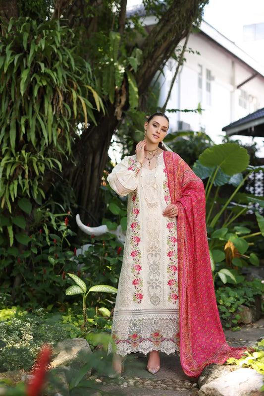 Noor Luxury Chikankari Lawn’24 | Saadi Aasad | D12-B