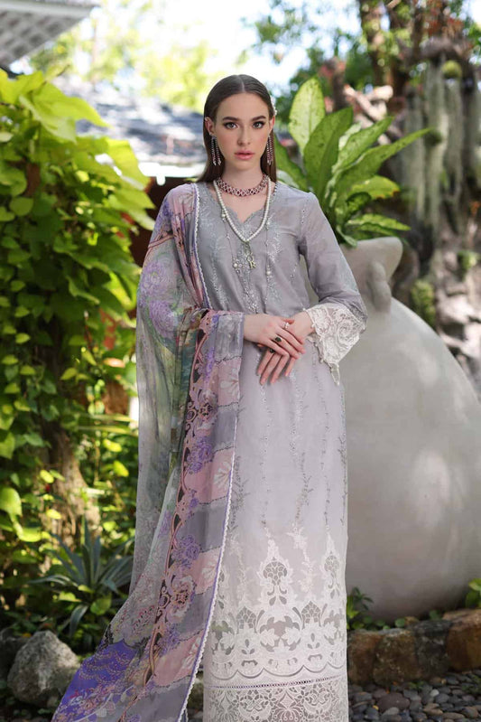 Noor Luxury Chikankari Lawn’24 | Saadi Aasad | D1-B