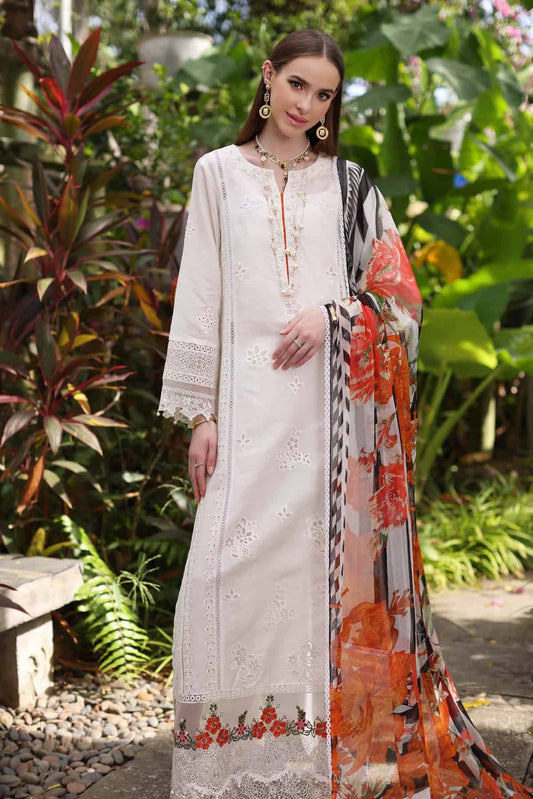 Noor Luxury Chikankari Lawn’24 | Saadi Aasad | D6-B