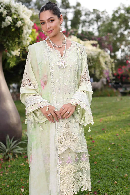 Noor Luxury Chikankari Lawn’24 | Saadi Aasad | D11-B