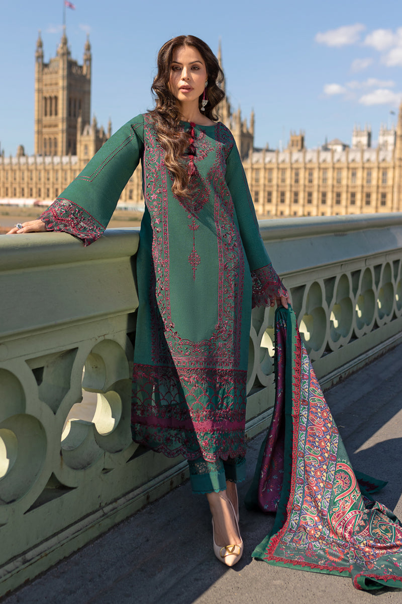 Carnation Winter Shawl Edit ’24 by Rang Rasiya | TEAL SET