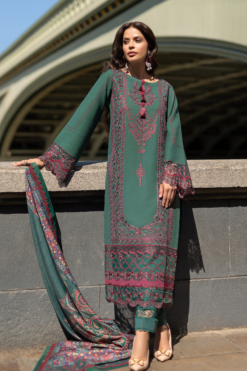 Carnation Winter Shawl Edit ’24 by Rang Rasiya | TEAL SET