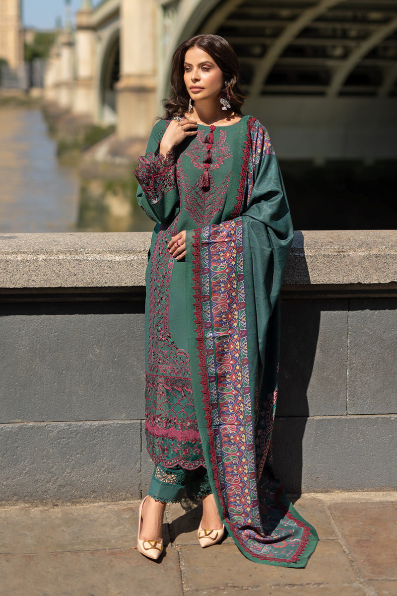 Carnation Winter Shawl Edit ’24 by Rang Rasiya | TEAL SET