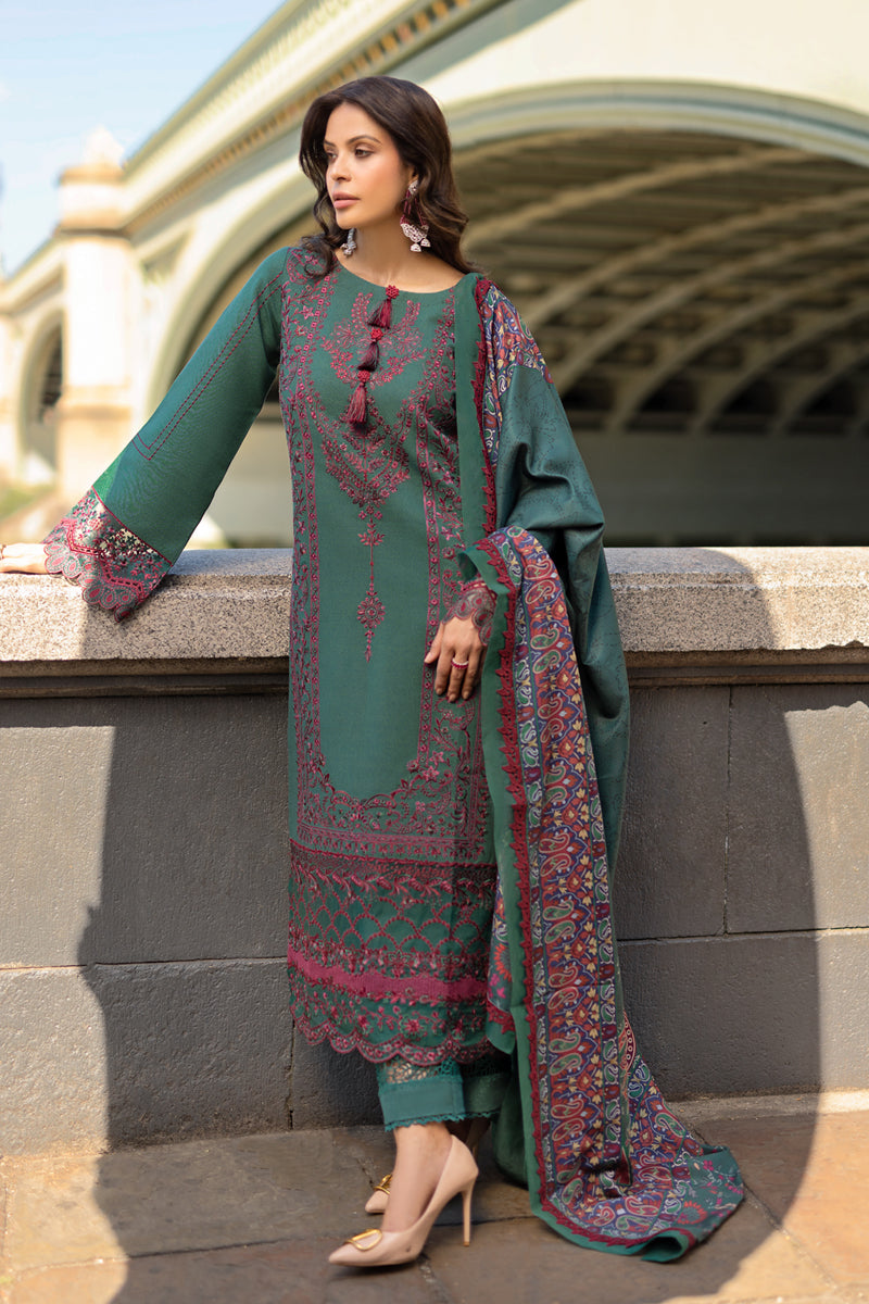 Carnation Winter Shawl Edit ’24 by Rang Rasiya | TEAL SET