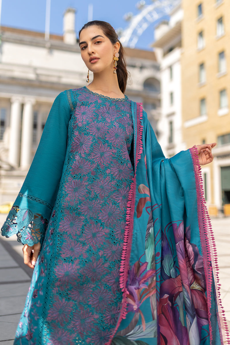 Carnation Winter Shawl Edit ’24 by Rang Rasiya | BLUE SET