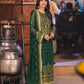 AJKK-22 EMBROIDERED TWISTED SILK 3 PCS GREEN SUIT-SET