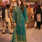 AJKK-27 EMBROIDERED TWISTED SILK 3 PCS GREEN SUIT-SET