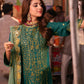 AJKK-27 EMBROIDERED TWISTED SILK 3 PCS GREEN SUIT-SET