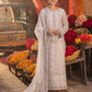 AJKK-06 EMBROIDERED CHIFFON 3 PCS WHITE SUIT-SET