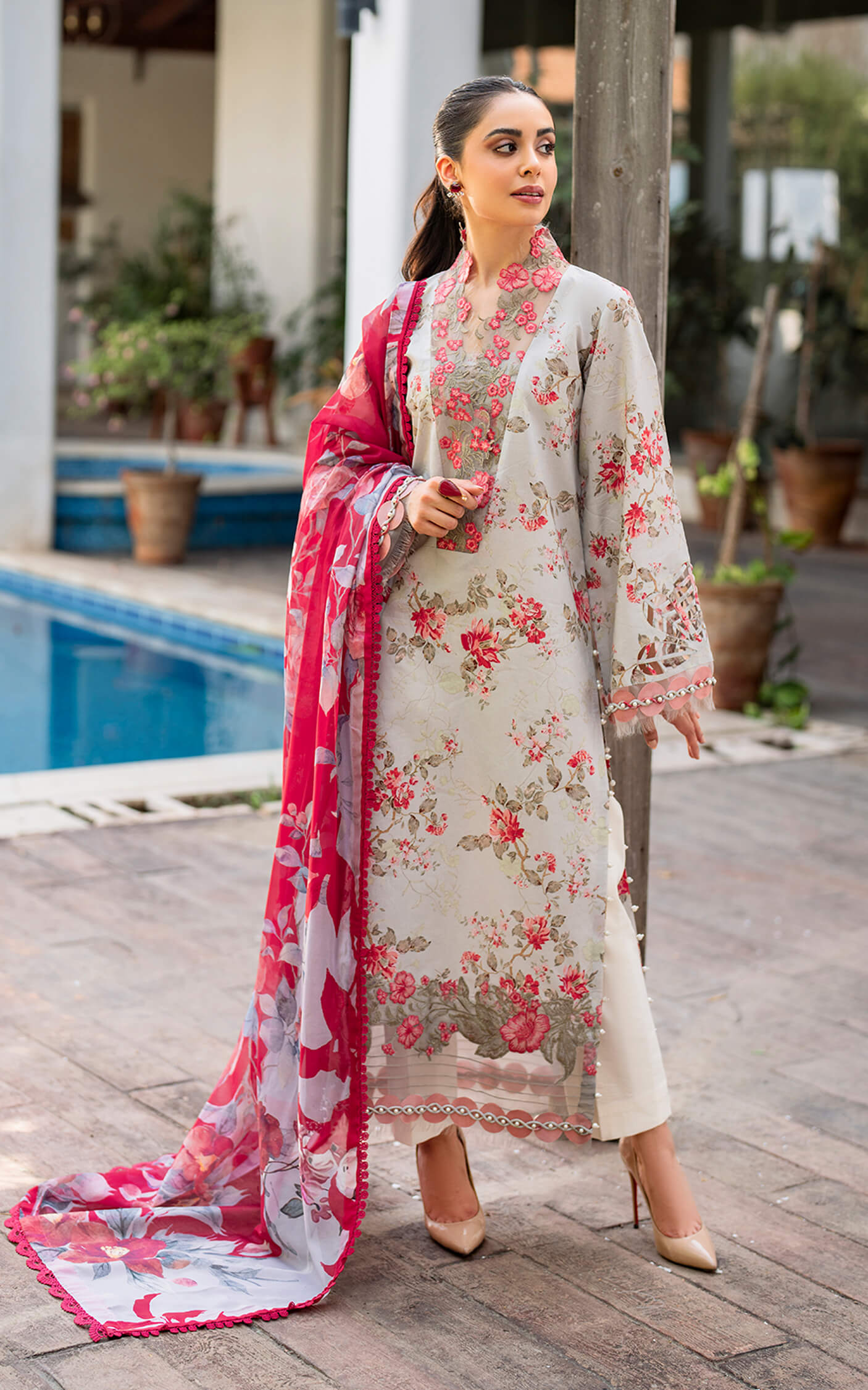 Asifa and Nabeel Meraki Lawn Vol 2 | Chambeli MK-08