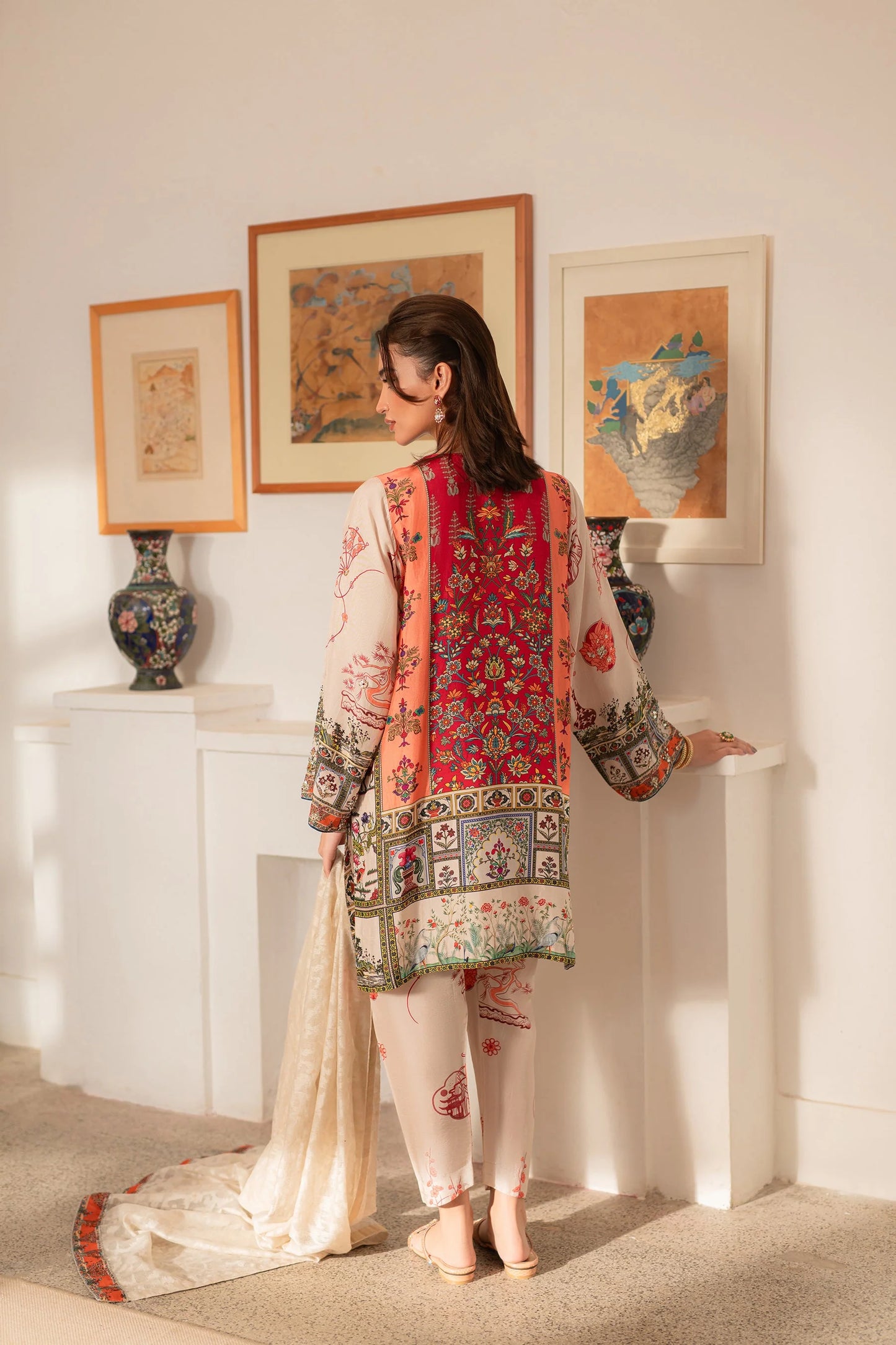 Ammara Khan Ronaq'25 - Modern Mughal Kurta Shalwar Set