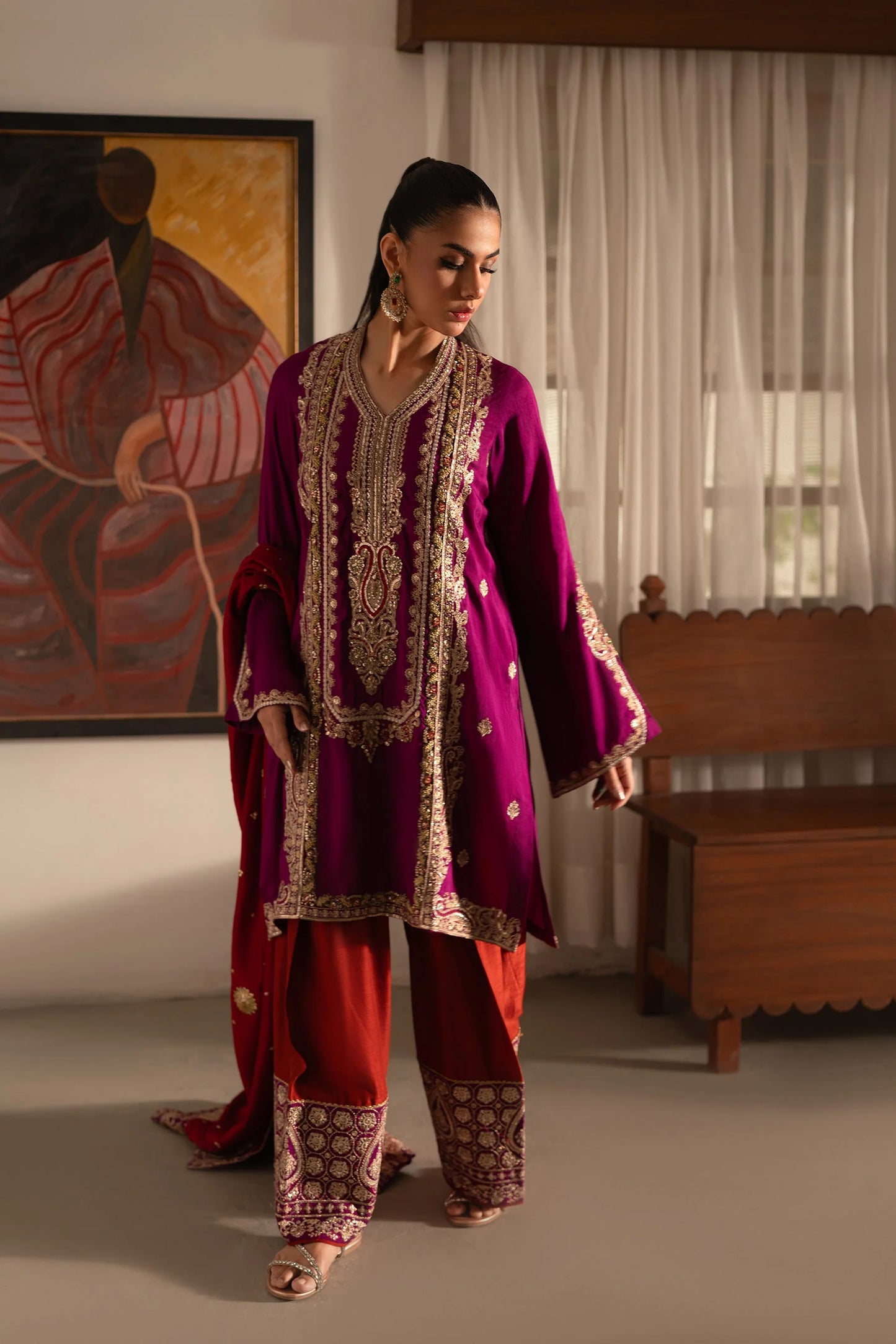 Ammara Khan Ronaq'25 - Eastern Boho Glam Set