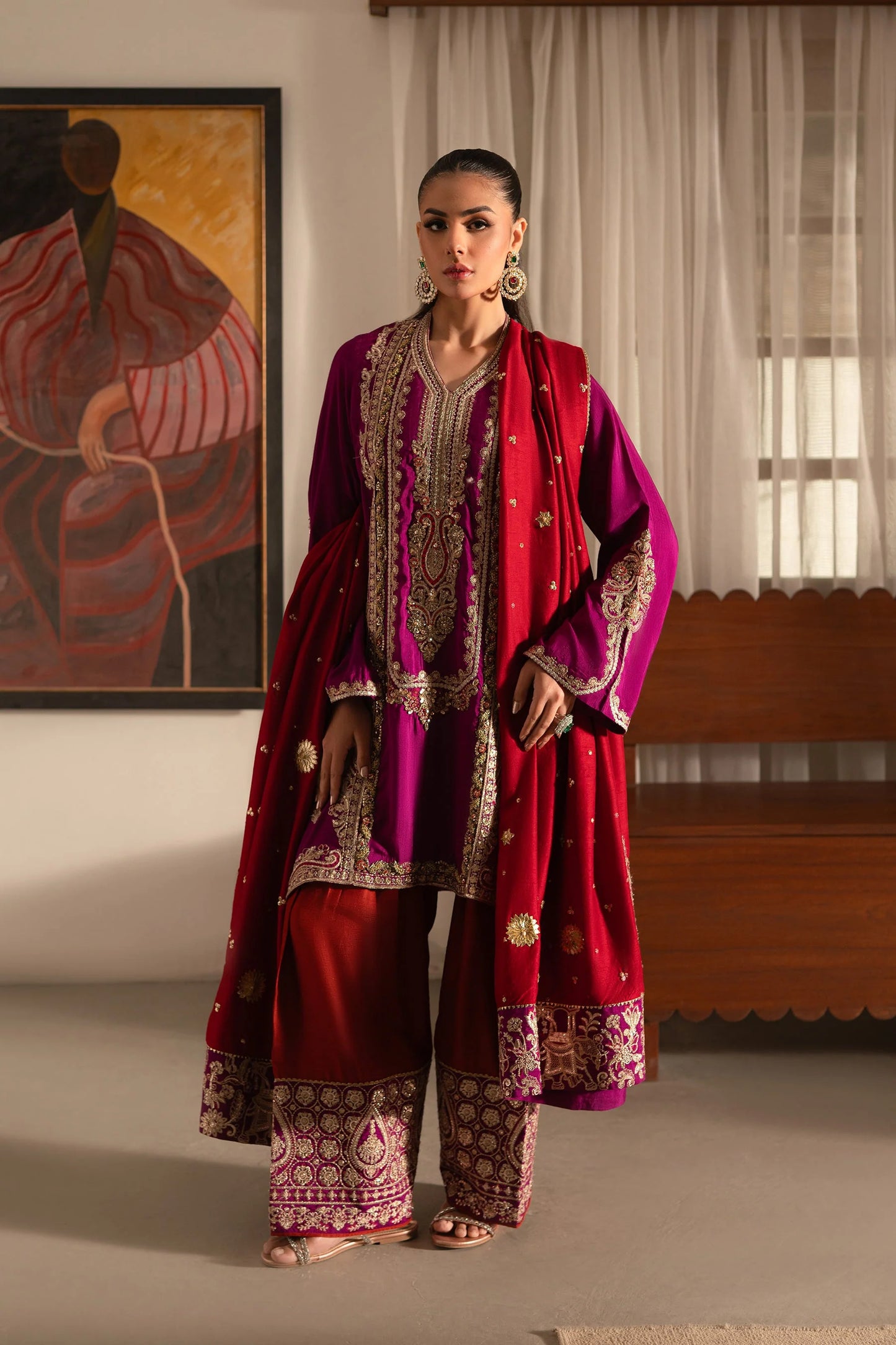 Ammara Khan Ronaq'25 - Eastern Boho Glam Set