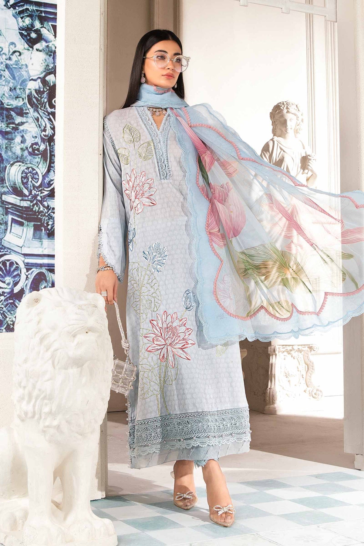 MARIA B M.Prints | Summer Lawn 2024 | Vol 2 | MPT-2201-B