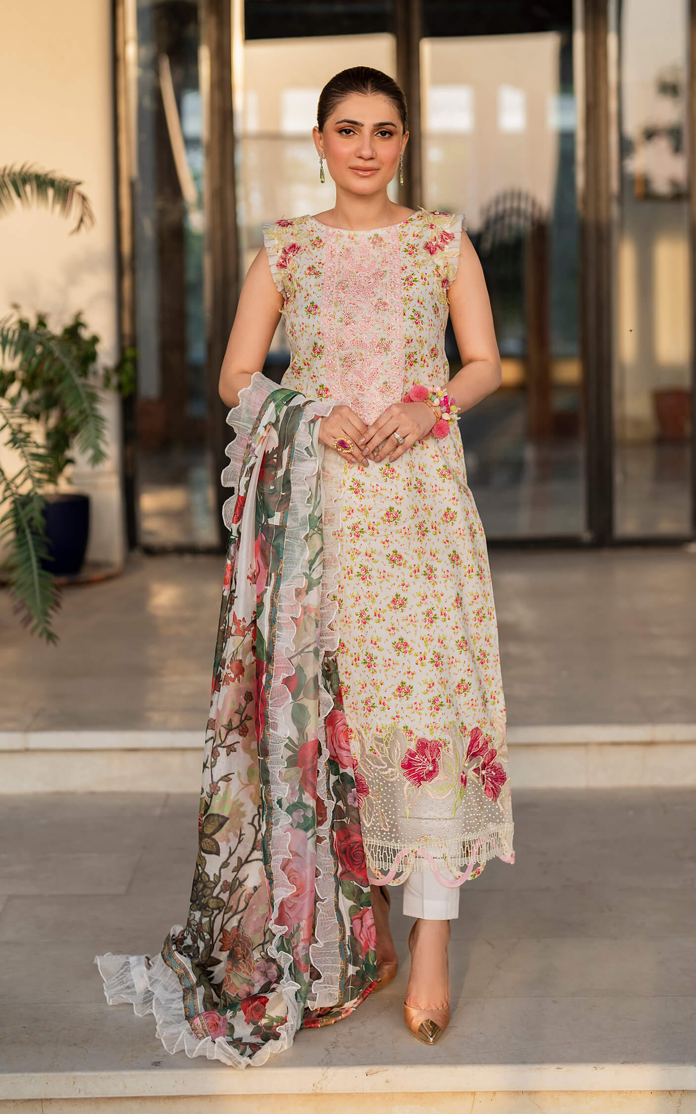 Asifa and Nabeel Meraki Lawn Vol 2 | Gulnar MK-15