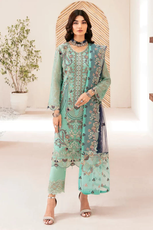 Ramsha Rangoon Semi Stitch Vol 12 | D-1207